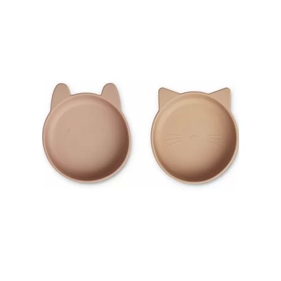 Lot de 2 bols en silicone Vanessa Tuscany rose pale tuscany mix