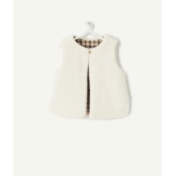 Gilet bébé fille sans manches réversible –  – Soldes