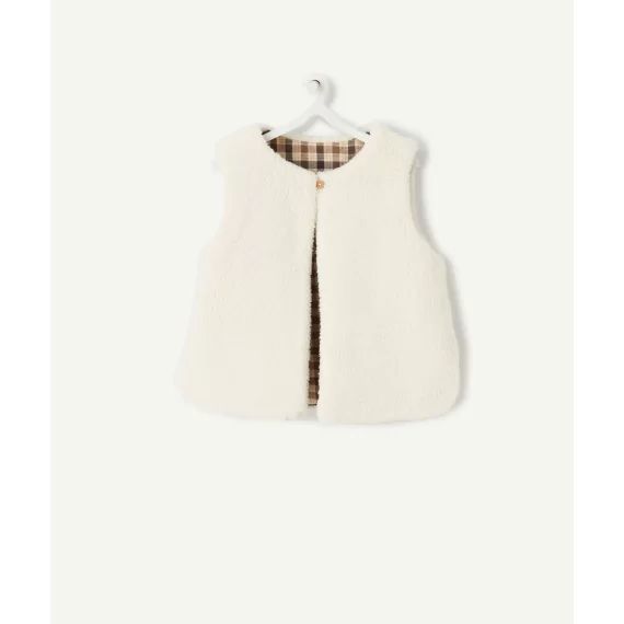 Gilet bébé fille sans manches réversible –  – Soldes