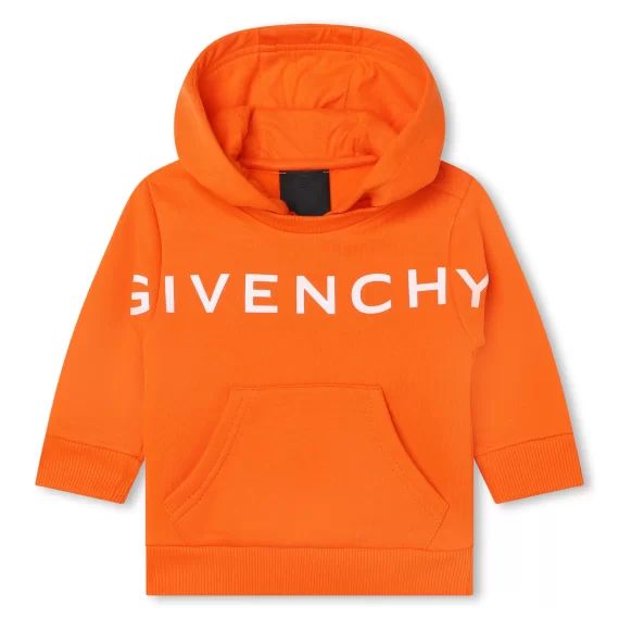Sweat-shirt à capuche Garçon Orange