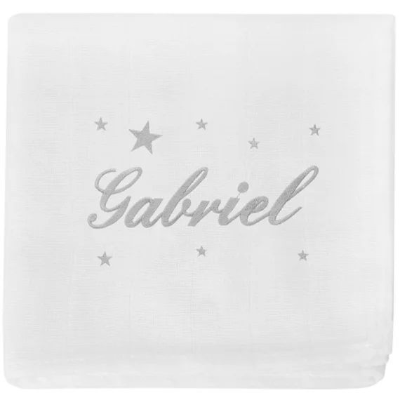 Lange étoile gris personnalisable (70 x 70 cm)