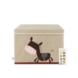 Boîte De Rangement Avec Couvercle – Lion Âne