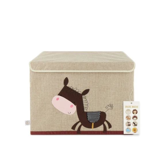 Boîte De Rangement Avec Couvercle – Lion Âne