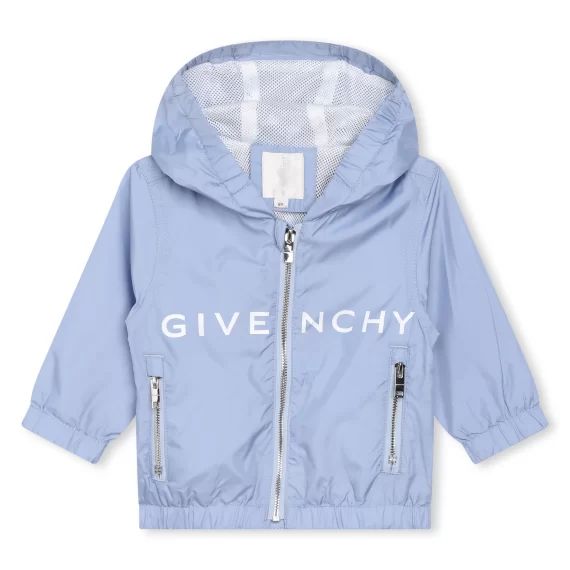 Sweat-shirt zippé déperlant Garçon Bleu