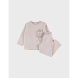 Pyjama En Velours Côtelé Lion Beige