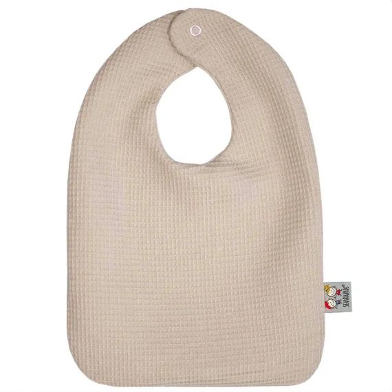 Bavoir Bébé En Coton Nid D&rsquo;abeille Beige