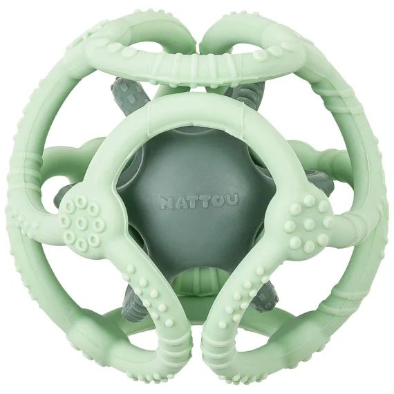 Lot de 2 balles encastrables en silicone vertes