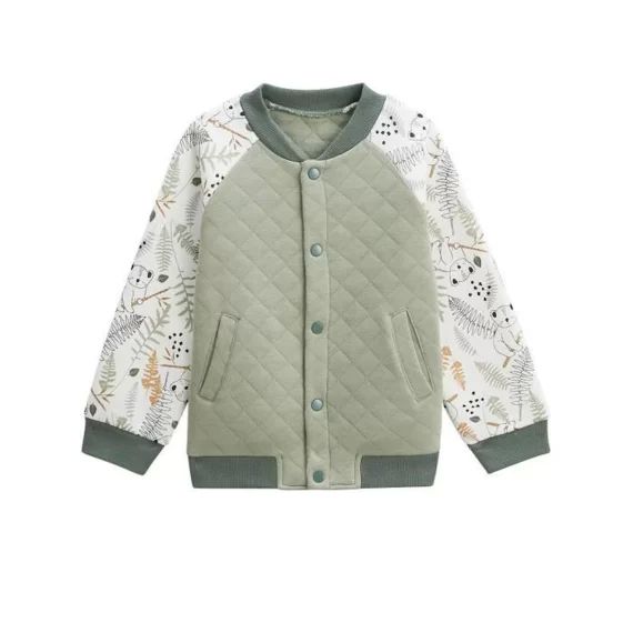 Veste Teddy Bébé Matelassée Noah Vert