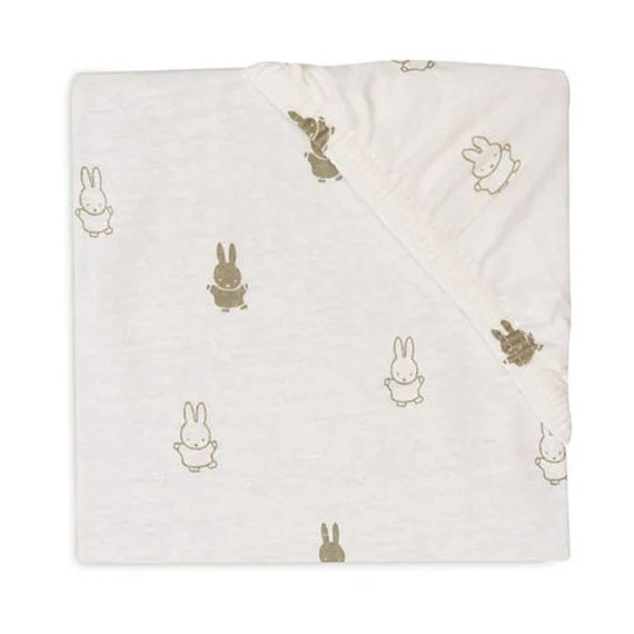 Drap Housse Jersey Happy Miffy En Coton Vert
