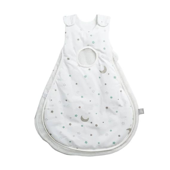 Gigoteuse Sans Manches À Fermeture Éclair Motif Étoile Safe Asleep® Air Blanc / Motif Étoiles