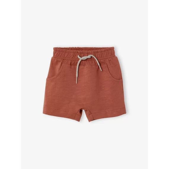 Bermuda bébé garçon en molleton moka