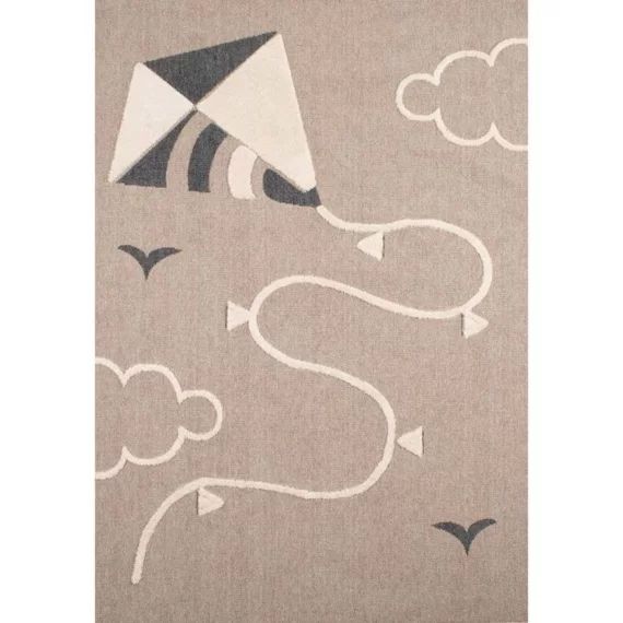 Tapis Chambre Enfant – Cerf Volant 160 X 230 Cm – Nazar Rugs Marron