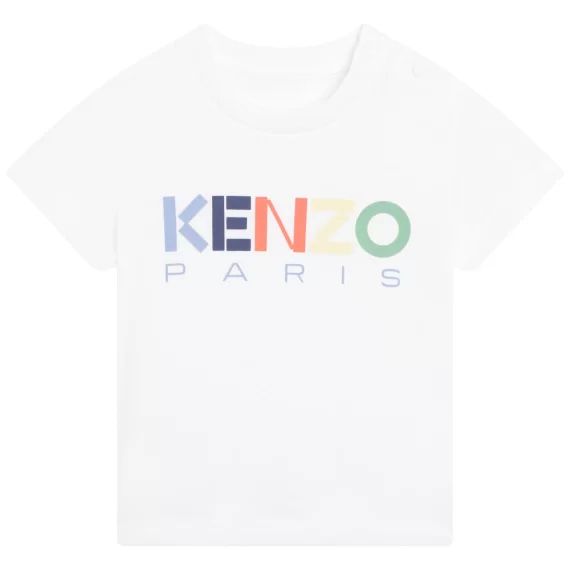 T-shirt avec imprimé placé Garçon Blanc