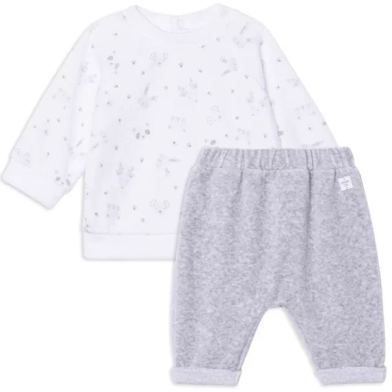 Ensemble sweat + pantalon Garçon Gris
