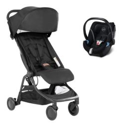 Poussette Mountain Buggy Nano V3 – Black + Coque Auto Cybex Aton 5 – Deep Black