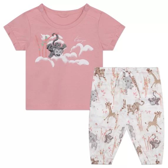 Ensemble T-shirt et pantalon Fille Rose