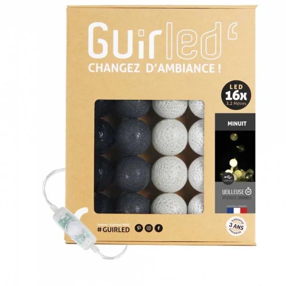 Guirlande Boule Lumineuse Led Usb Veilleuse 2h Minuit