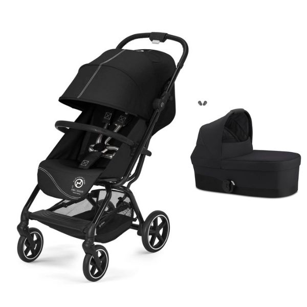 Poussette Cybex Eezy S PLUS 2 + Nacelle S – Moon Black