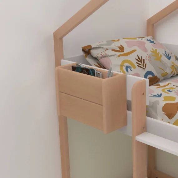 Etagère Caisson Suspendue En Hêtre Naturel Armand Bois Naturel