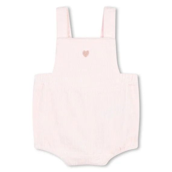 Salopette en velours Fille Rose