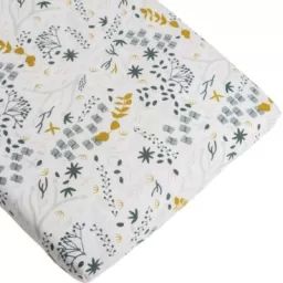 Drap housse de berceau en coton bio Yukari (40 x 80 cm)