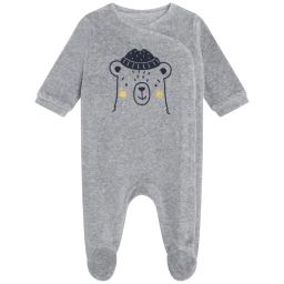 Pyjama en velours Garçon Gris