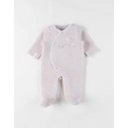 Pyjama Bébé Velours Côtelé Beige