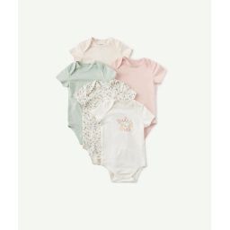 Le lot de 5 bodies inspiration printemps en coton biologique –  – Soldes