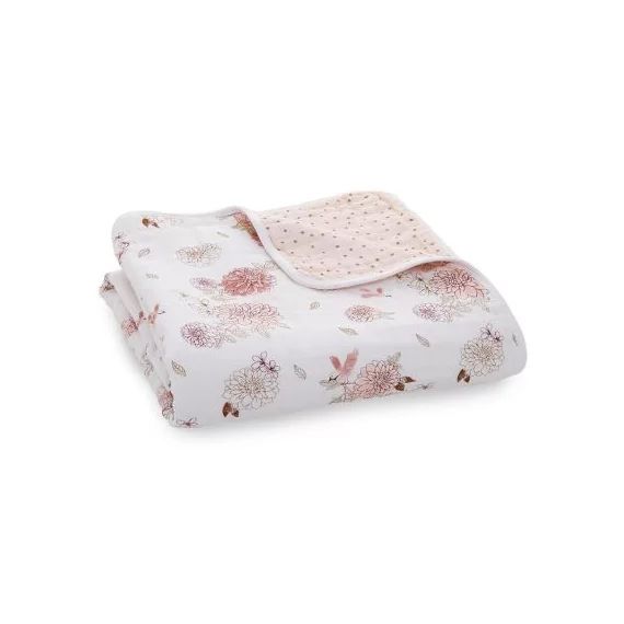 Couverture de rêve Dream blanket Dahlias (120 x 120 cm)