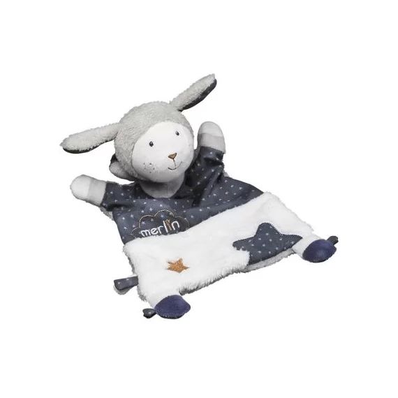 Doudou plat Merlin (30 cm)