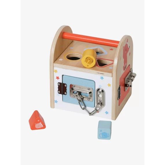 Maison des verrous en bois FSC® beige
