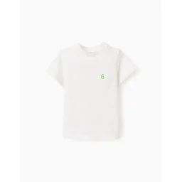 T-shirt De Coton À Rayures Texturées Blanc