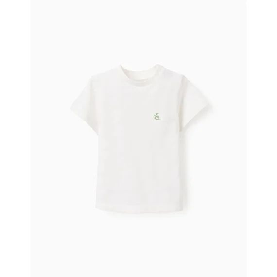 T-shirt De Coton À Rayures Texturées Blanc