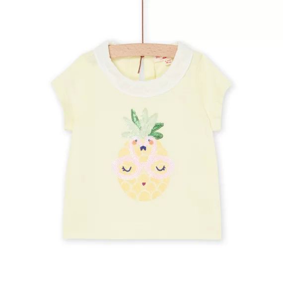 Brassière Jaune Pâle À Motif Ananas