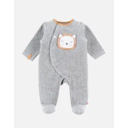 Pyjama 1-pièce Babou En Velours Gris