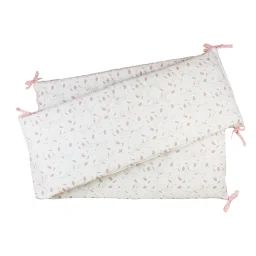 Tour De Lit Floral Blanc