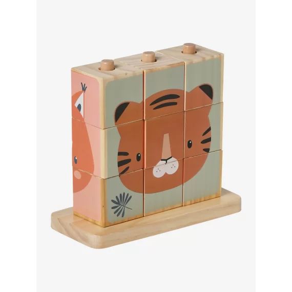 Puzzle de cubes à empiler en bois FSC® bois