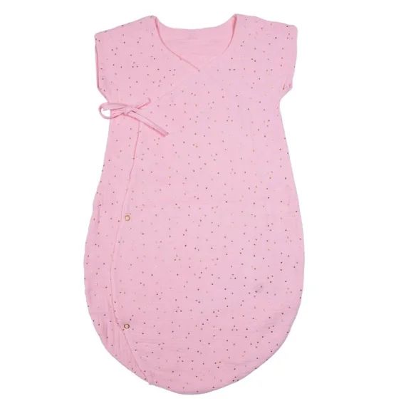 Gigoteuse D&rsquo;été Légère En Double Gaze De Coton Uni Rose
