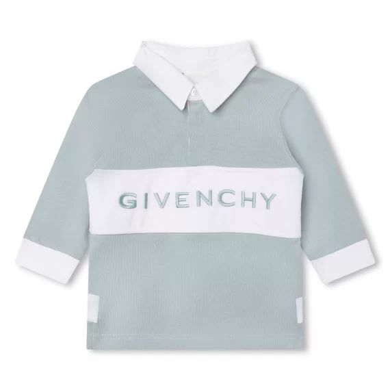 Polo bicolore Garçon Vert