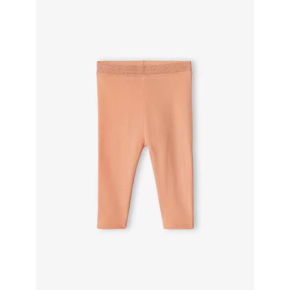 Legging bébé fille ceinture pailletée Oeko-Tex® abricot