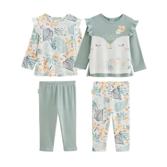 Lot De 2 Pyjamas Bébé Holamuchacha Blanc