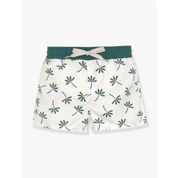 Short de bain avec couche bébé LÄSSIG blanc imprimé