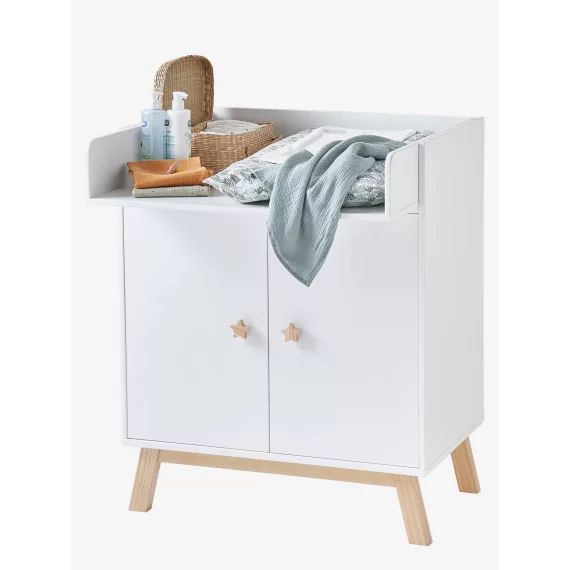 Commode à langer avec placard LIGNE GRANDE OURSE blanc
