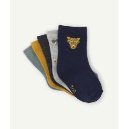 Le lot de 5 paires de chaussettes animaux –  – Soldes