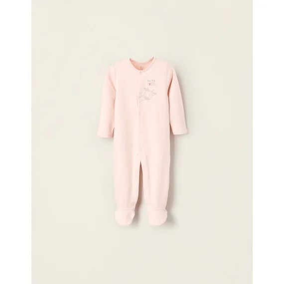 Grenouillère En Coton Rose Clair