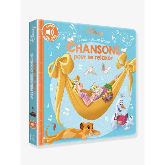 Livre sonore Mes premières chansons Disney® pour se relaxer HACHETTE JEUNESSE bleu