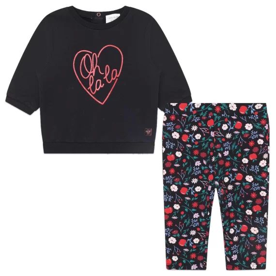 Pantalon et sweat-shirt motif Fille Violet