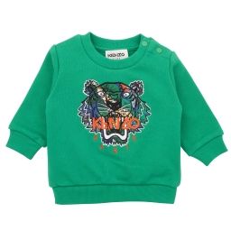 Sweat-shirt molletonné brodé Garçon Vert