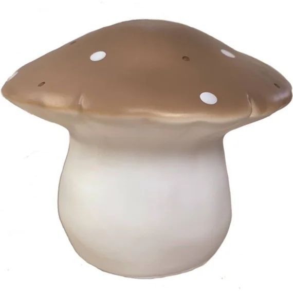 Lampe Veilleuse Champignon Marron, Blanc