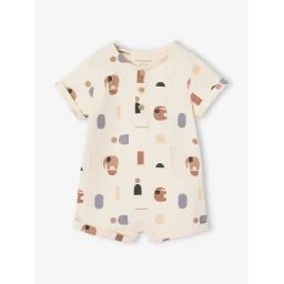Combishort imprimé bébé vanille